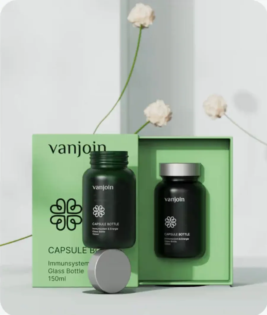 Vanjoin capsule bottle and refill packaging